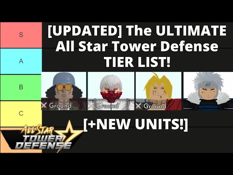 Create a All Star tower defense January 17th Tier List - TierMaker