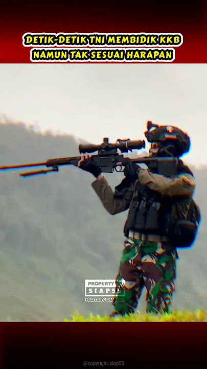 Sniper TNI membidik KKB, beginilah endingnya #tni #sniper #shorts #siap55 #bravo
