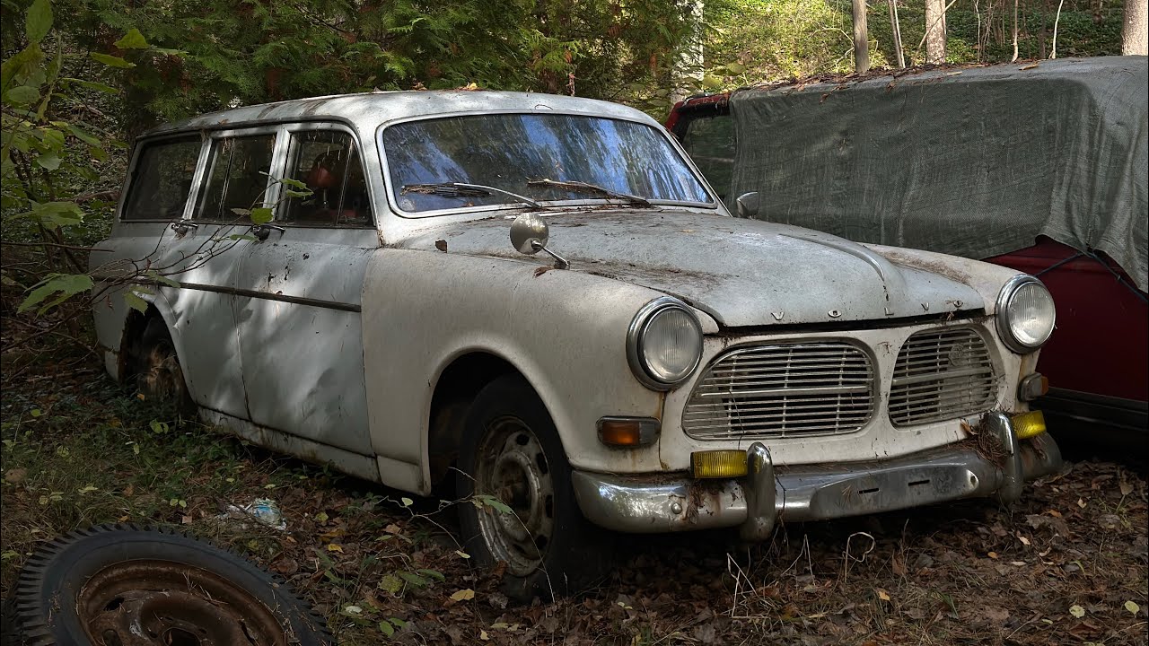 Old Volvo Amazon Wagon found in the woods |  After sitting for 20 years