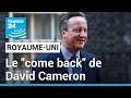 Royaumeuni  le come back de david cameron au gouvernement aprs un remaniement surprise