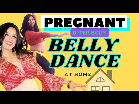 Belly Dancing While Pregnant (UPPER BODY)| Prenatal Belly Dance Fitness With Naia (Voice Over)
