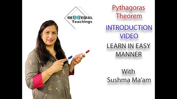 PYTHAGORAS THEOREM| CLASS 7TH| PROPERTIES OF TRIANGLES| INTRODUCTION VIDEO| BY SUSHMA MA