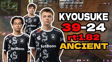 🔥kyousuke (39-24) rt:1.82 w/syph0/alkarenn l EU FACEIT RANKED (ancient) | #cs2 #pov