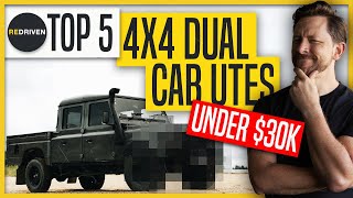Top 5 4x4 Dual cab utes/Pickups under $30,000 | ReDriven