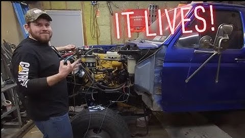 Pt. 62 Starting My Caterpillar Swapped F350 For The First Time In A Year. Making Braided Brake Lines