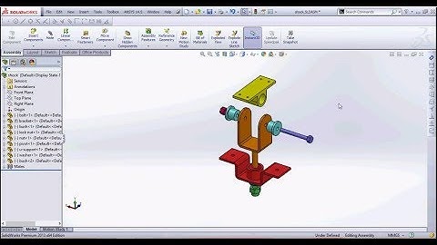 Solidworks Shock assembly design complete tutorial.