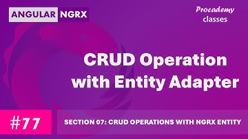 #77 CRUD-bewerking met entiteitsadaptermethoden | Statusbeheer in Angular met NgRX