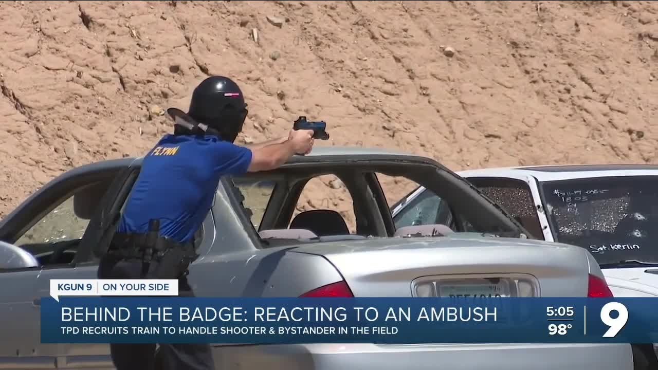 Watch TPD recruits train for parking lot ambush