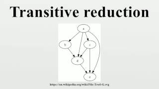 Transitive reduction