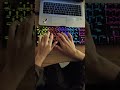 RGB Keyboard Typing ASMR ⌨️🔥 Satisfying Click Sounds#shorts #keyboardasmr #typingasmr #rgbkeyboard