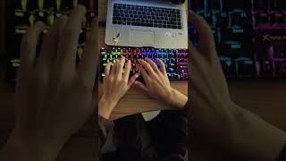 RGB Keyboard Typing ASMR ⌨️🔥 Satisfying Click Sounds#shorts #keyboardasmr #typingasmr #rgbkeyboard