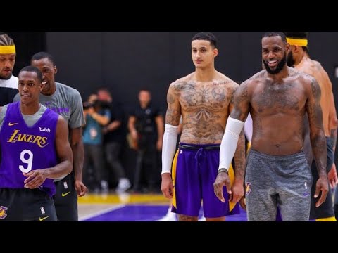 LeBron James First Lakers Practice 