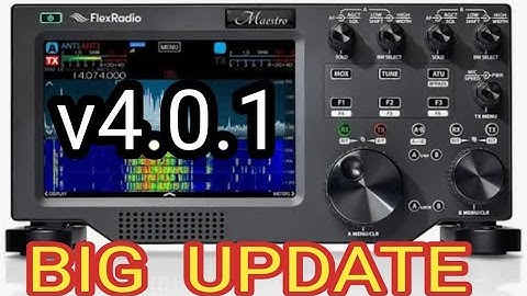 FlexRadio v 4.0.1 Software Update Released (Windows PC)