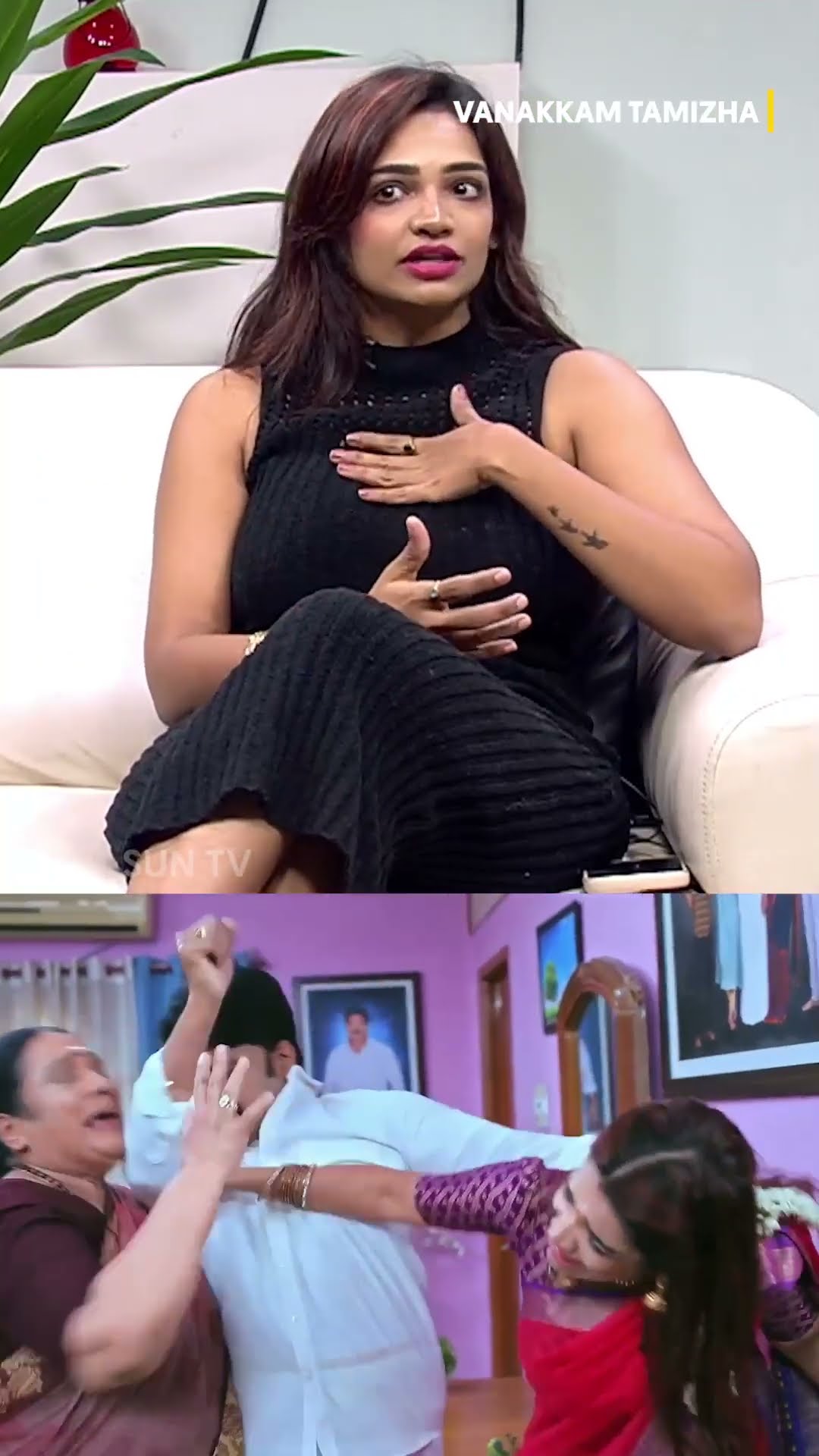 Dedication level ??#VanakamTamizha | MON - SAT | 8 AM #SunTV  #VaishnaviNaayak #NathanShyam