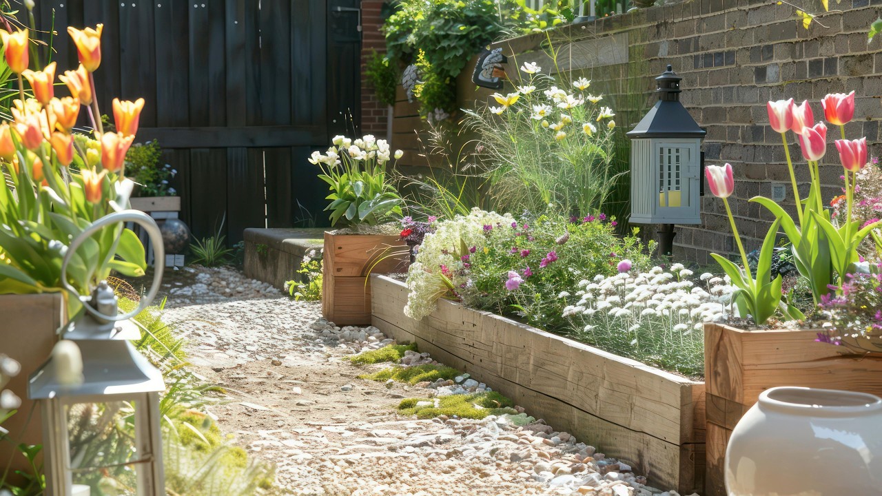 Идеи для небольших цветников в деревенском стиле на 2025 год: создайте цветущий, очаровательный сад!