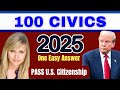 2025 random 100 civics questions and answers - U.S. citizenship interview I N400 Interview #n400
