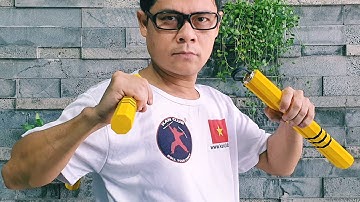 Chơi thử CÔN XỐP EVA 8 CẠNH 3 SỌC 🇻🇳 #Kanclub côn nhị khúc #cônnhịkhúc