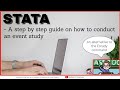 Stata  a step by step guide on how to conduct an event study