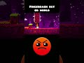 Fingerdash but GD WORLD 💀🔥 #geometrydash #shorts