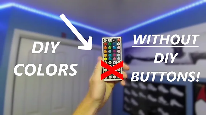 How to create DIY colors WITHOUT using the DIY BUTTONS! ON LED LIGHT STRIPS