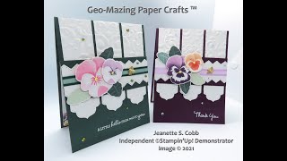 Simply Suite Saturday Pansy Petal Suite Thank You Card