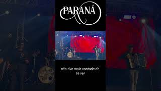 Cantor Paraná cantando o sucesso DE LÁ PRA CÁ. #Shorts