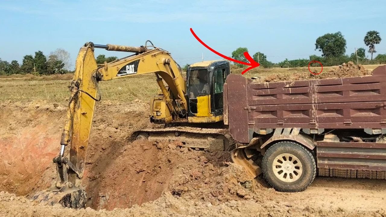 Amazing Excavator and Dump Truck Operation | Heavy Equipment Work