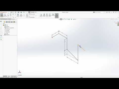 Solidworks - Sweep, 3D Sketch, and Shell