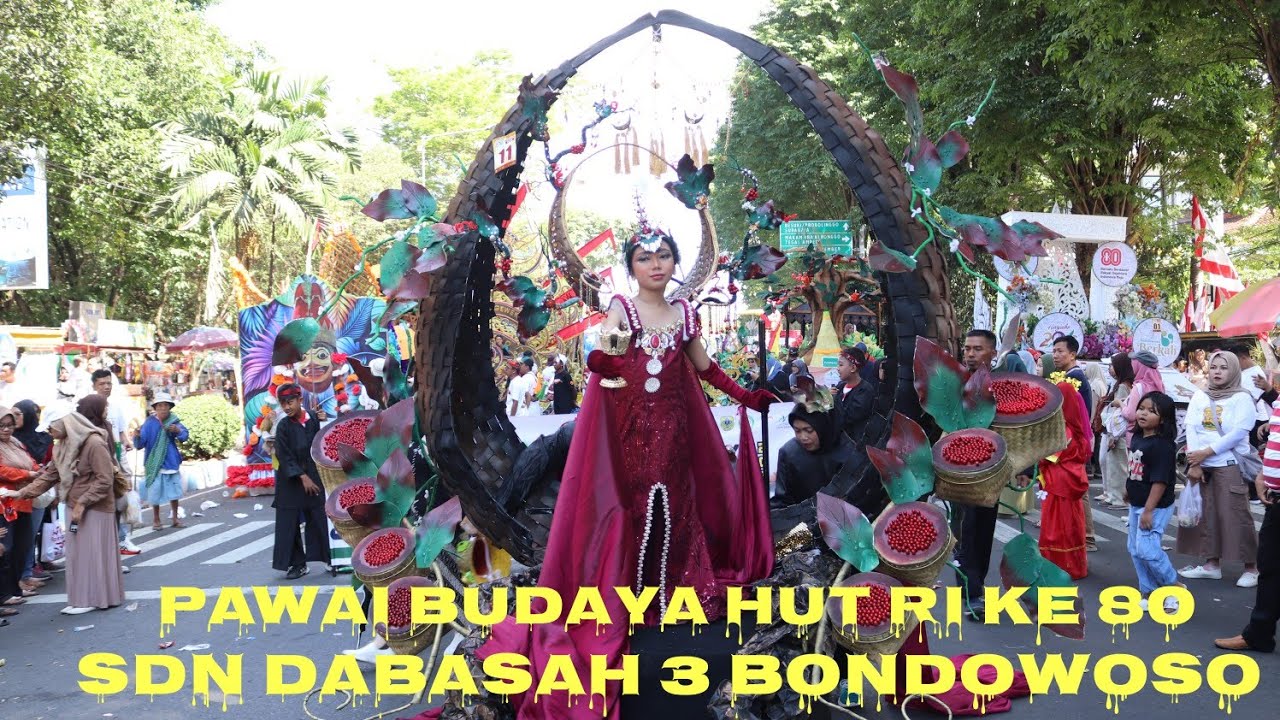 Pawai Budaya HUT RI KE-80 SDN Dabasah 3 Bondowoso