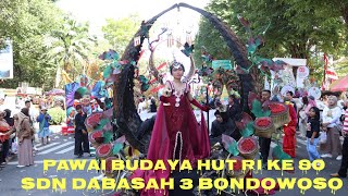 Pawai Budaya HUT RI KE-80 SDN Dabasah 3 Bondowoso