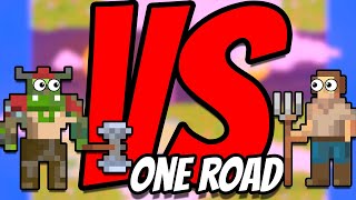 1 tiny road between 2 civilizations (WorldBox)
