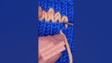 Use Duplicate Stitch to add color to your knits!  #knitallthethings #knitting #knithat #knitlove