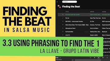 FTB 3.3 How to Find the 1 in Salsa Music (Slow Song Example)