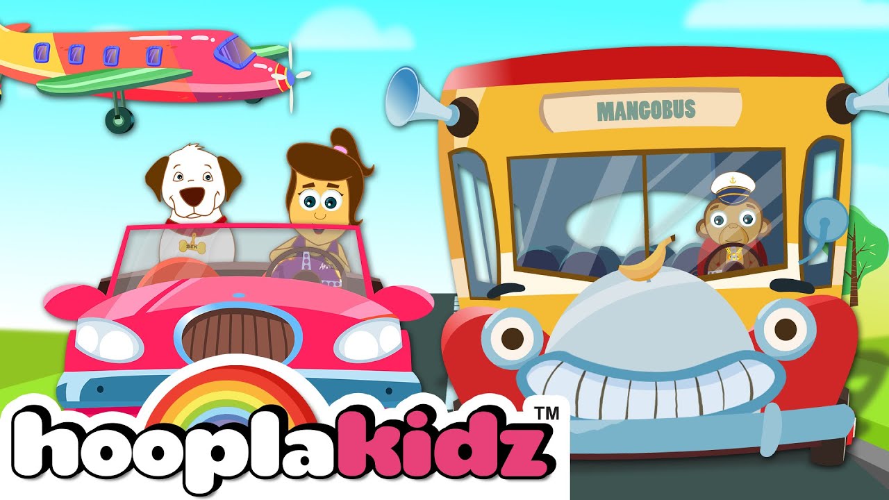 The Vehicle Song Kids Song HooplaKidz YouTube