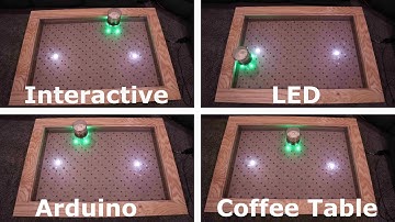 HOW TO MAKE AN INTERACTIVE COFFEE TABLE: Reactive LED Coffee Table | Arduino Projects