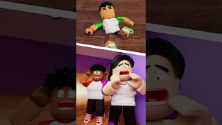 DJ FALLS DOWN THE STAIRS PRANK ON PARENTS #roblox #shorts | The Prince Family Clubhouse