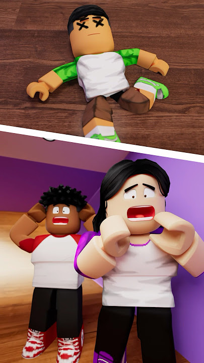 DJ FALLS DOWN THE STAIRS PRANK ON PARENTS #roblox #shorts | The Prince Family Clubhouse