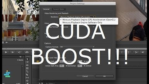 Adobe Premiere Nvidia Cuda VS Mercury Playback Engine Software Only