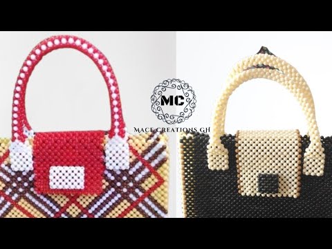 HOW TO MAKE A BEADED BAG HANDLE // EASY AND SIMPLE WAY - YouTube