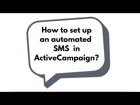 Send automated SMS from ActiveCampaign