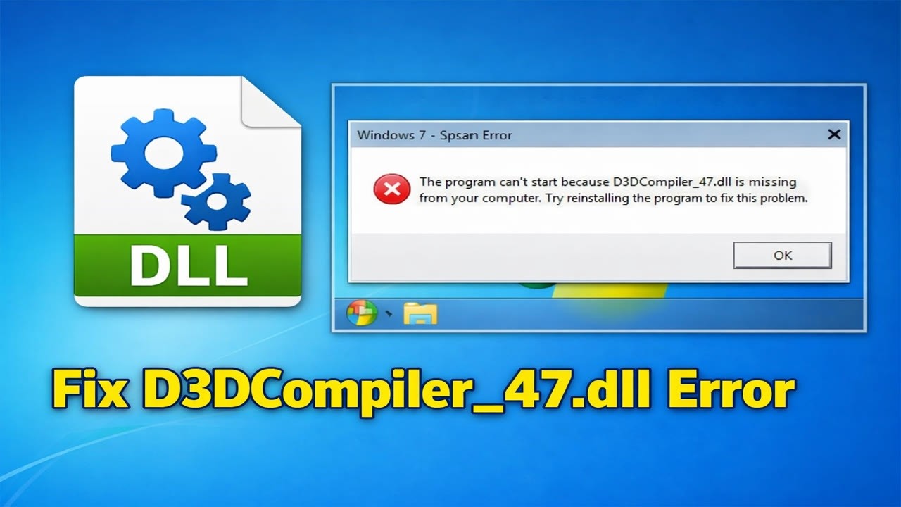 How To Fix D3DCompiler_47.dll In Windows 7 - YouTube