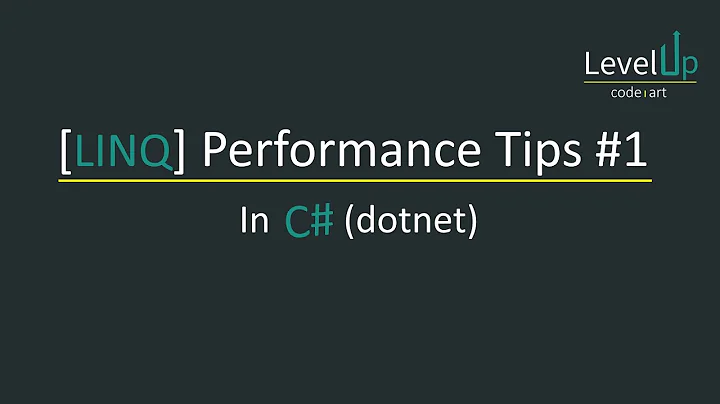 C# LINQ Performance Tips #1 - Let keyword & Custom Lookup
