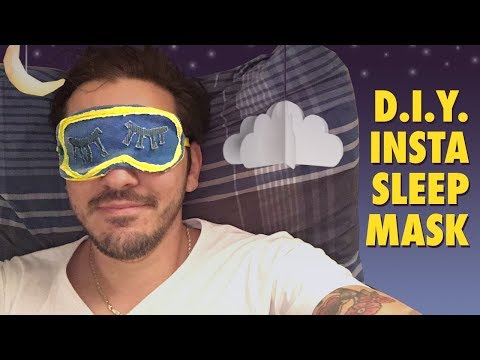 How-to make the Instagram Sleeping Mask - sleeping mask tutorial