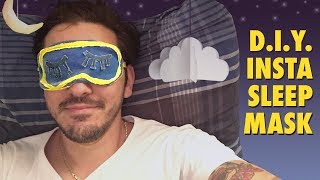 How-to make the Instagram Sleeping Mask - sleeping mask tutorial