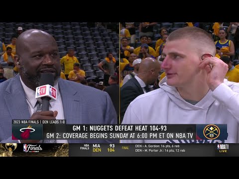 Nikola Jokic joins Shaq & Chuck to talk about Game 1 win | 2023 NBA Finals