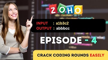 Zoho Programming Interview  🚀 | Coding Questions & Solutions - 04