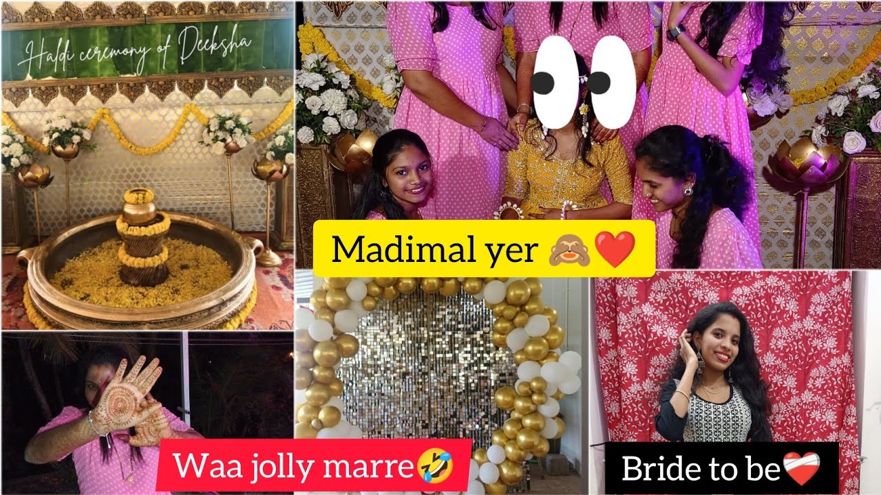 ಮದಿಮಾಲ್ ಏರ್ ?? ❤🙈💥|| bride to be bka haldi || ಗುಡ್ ನ್ಯೂಸ್ reveal and ❤‍🩹|| Tulu vlog