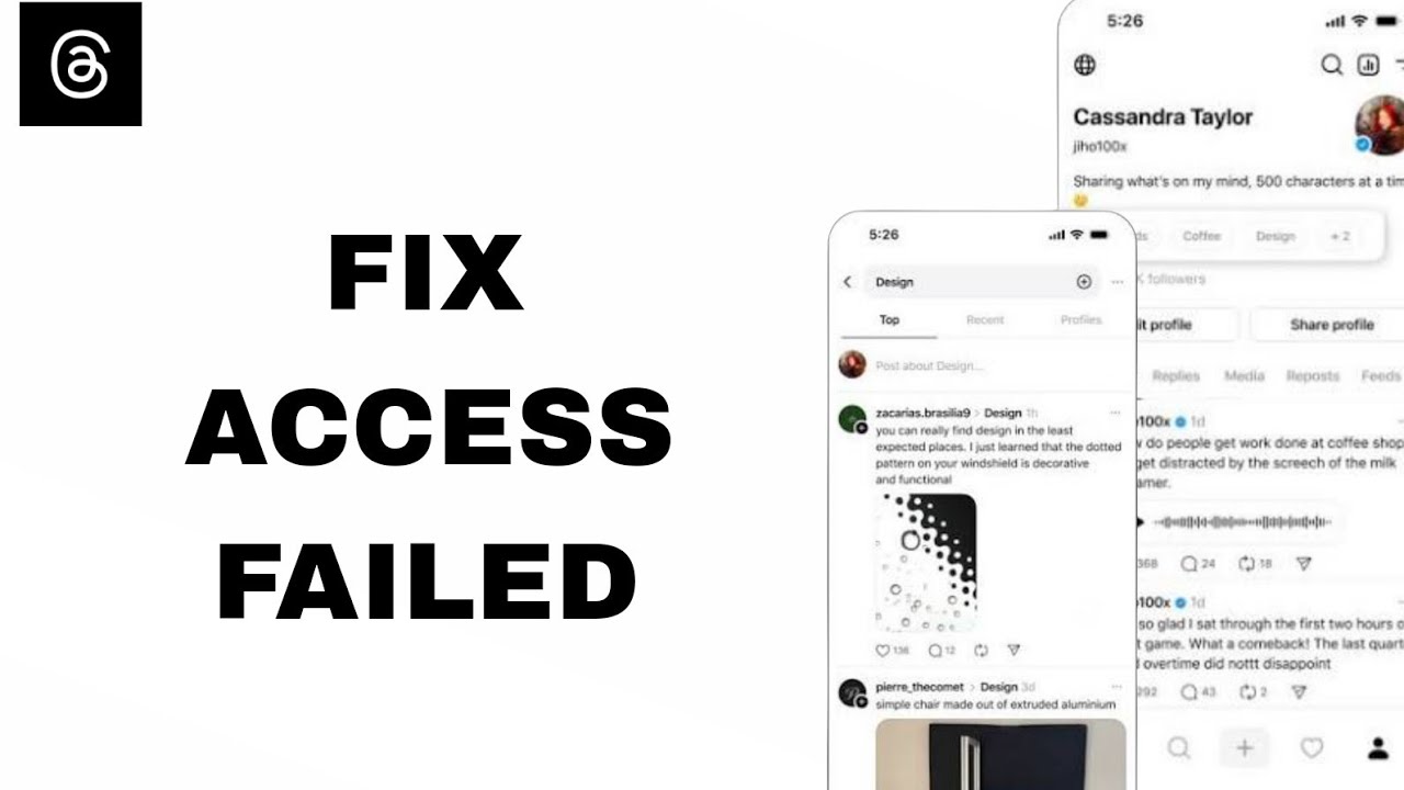 How To Fix And Solve Access Failed On Threads App | Step By Step - YouTube