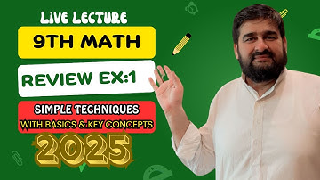 9th Class Math Full Review Exercise Chapter 1  | Super Easy Methods for Exam 2026 🔥💯"