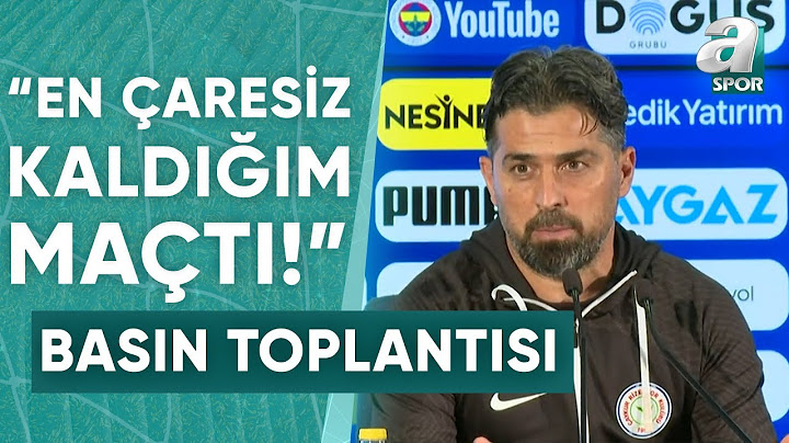 Fenerbahçe 5-0 Rizespor İlhan Palut Maç Sonu Basın Toplantısı / A Spor / 01.10.2023